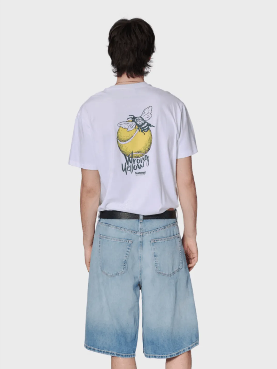 OrganicCotton SnagResistant Weave Loose T-Shirt S/S Wrong Yellow