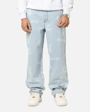 Sustainable Dye Methods Playboy Mess Denim Jeans Light Indigo