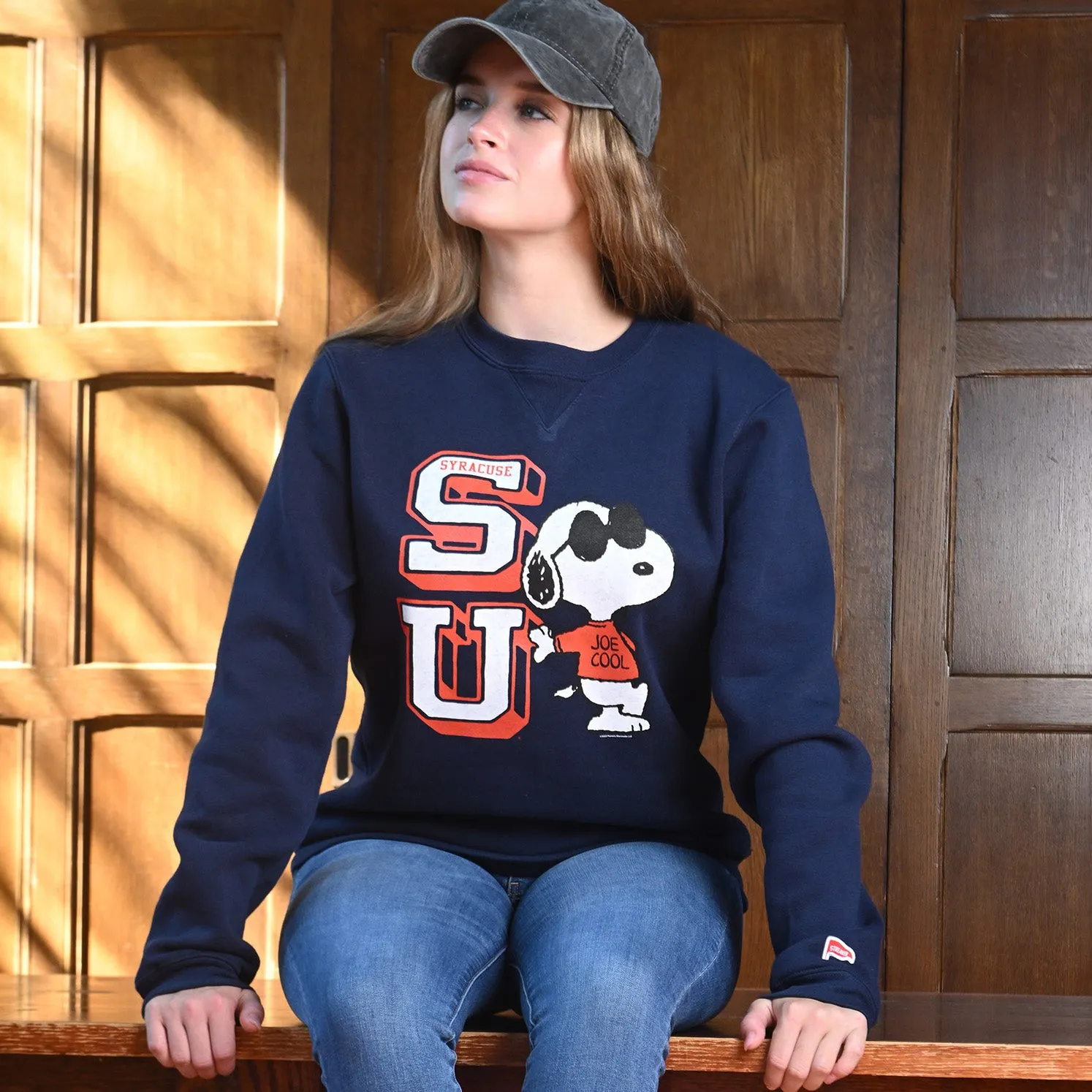 DIY wear Peanuts x Syracuse Joe Cool Crewneck Sweatshirt