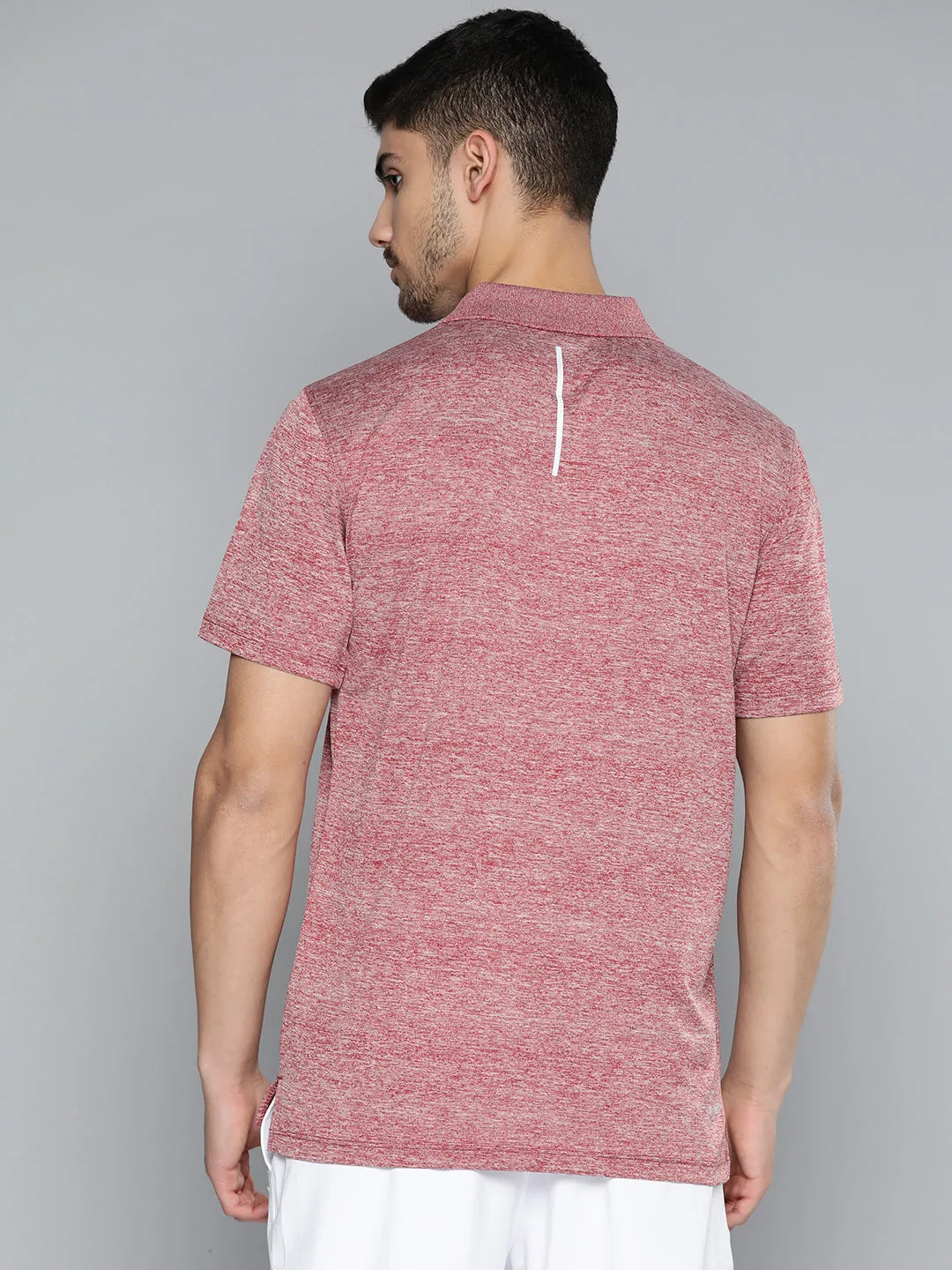 slim fit Alcis Men Polo Collar Anti Static Slim Fit Sports T-shirt With Glow In the Dark Detail