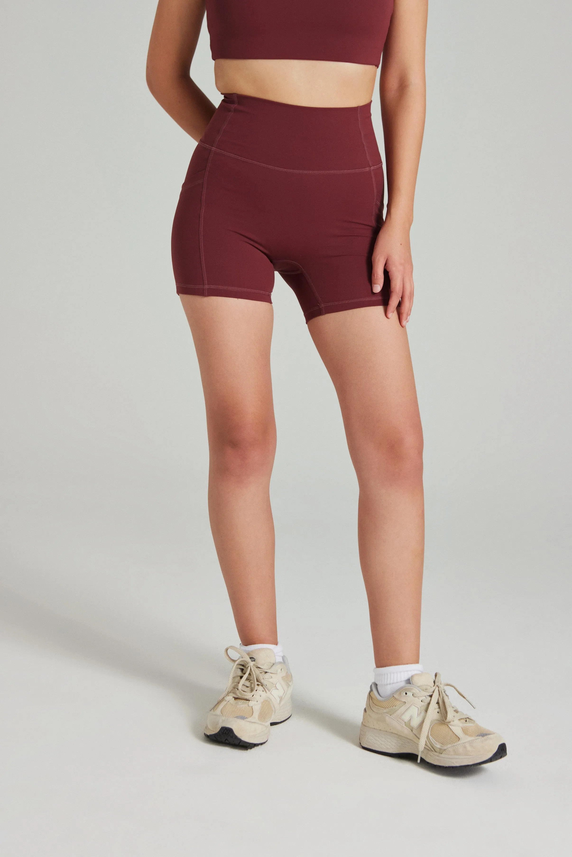 fall shorts Pocket Shorts (Mini 4") in Dark Cherry