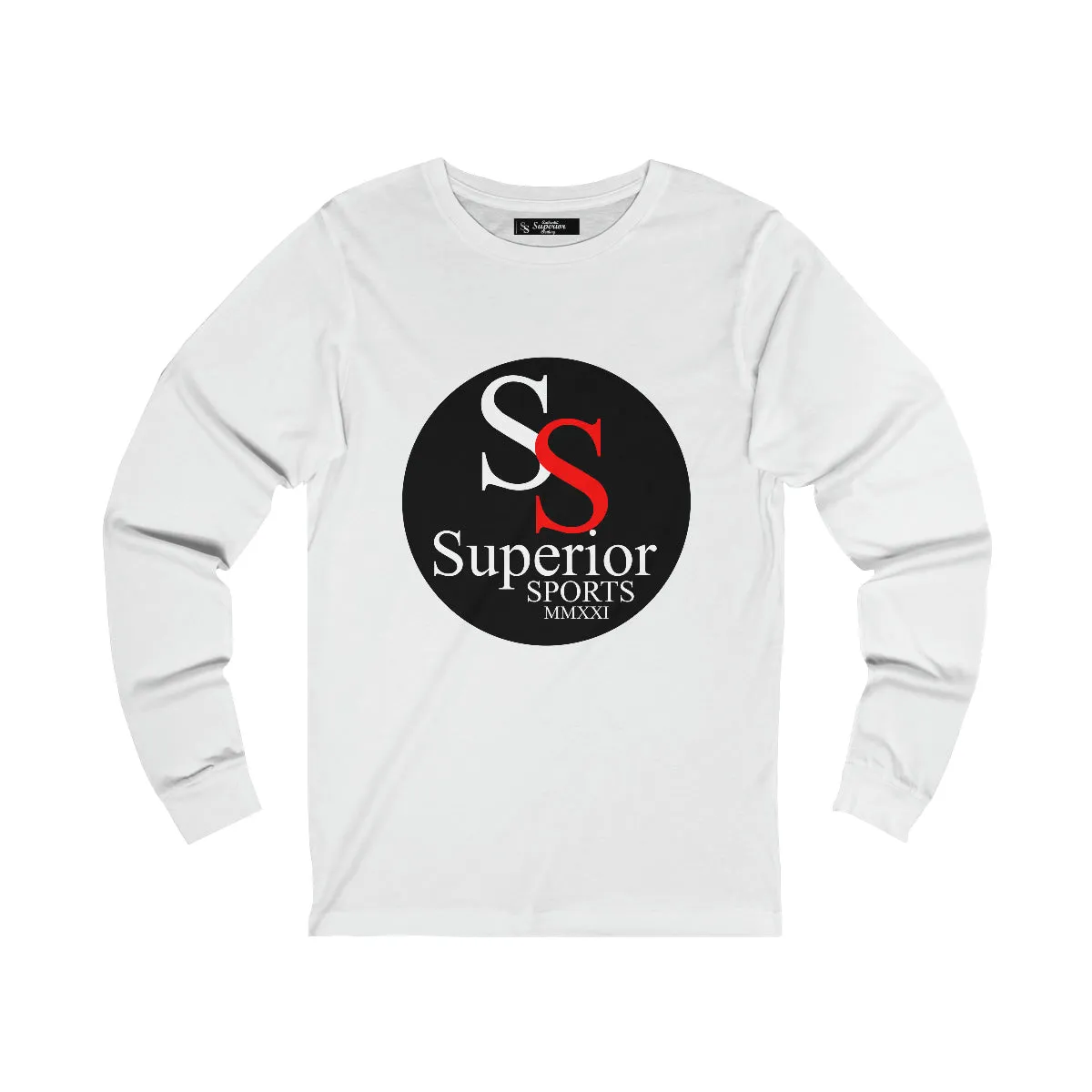 Fresh Trend Light Style Men Long Sleeve Circle SS Tee