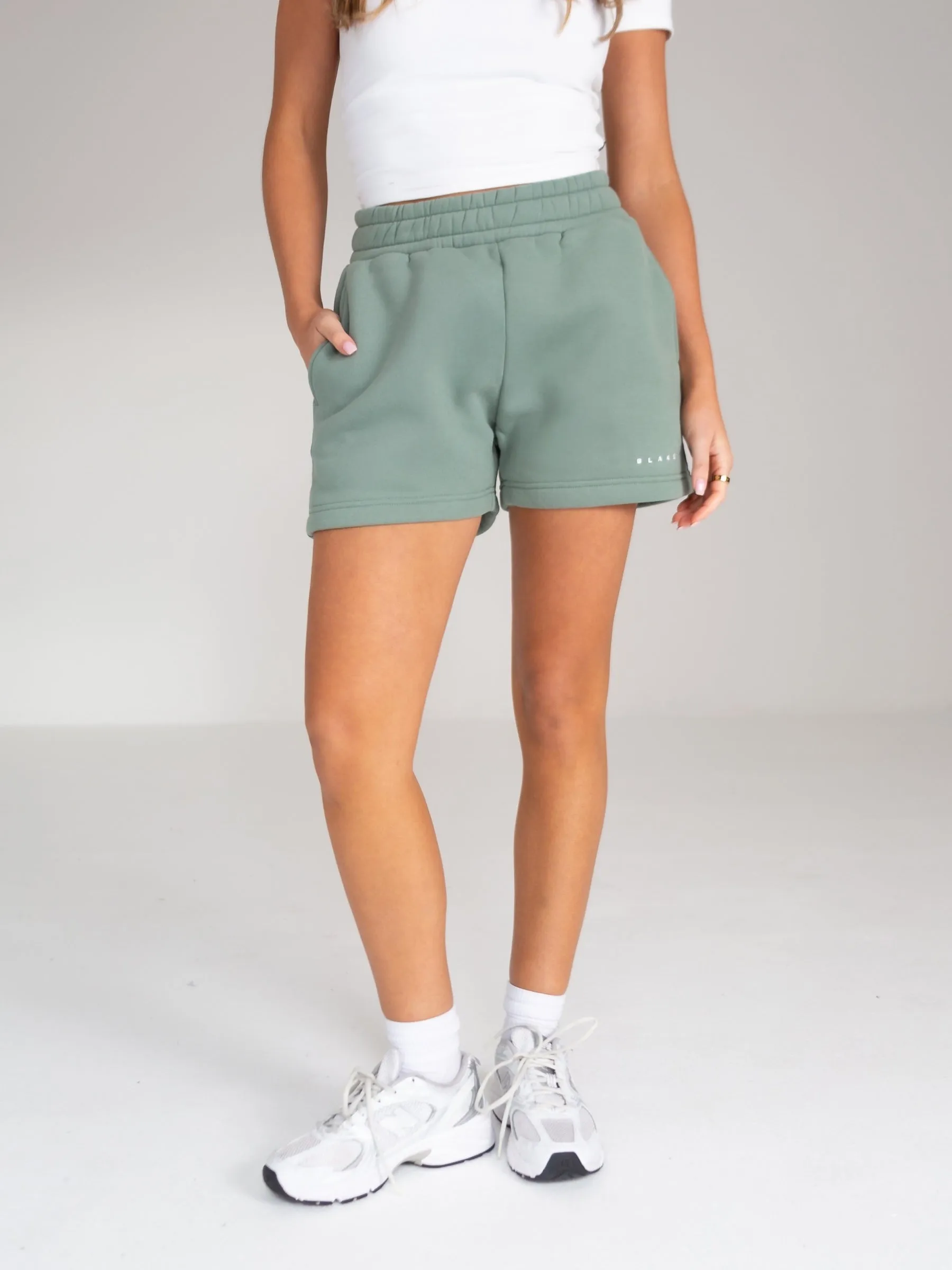 mix and match Isabel Jogger Shorts - Sage Green