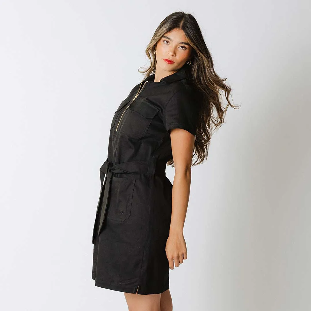 Urban Flow Hamptons Dress, Black Canvas