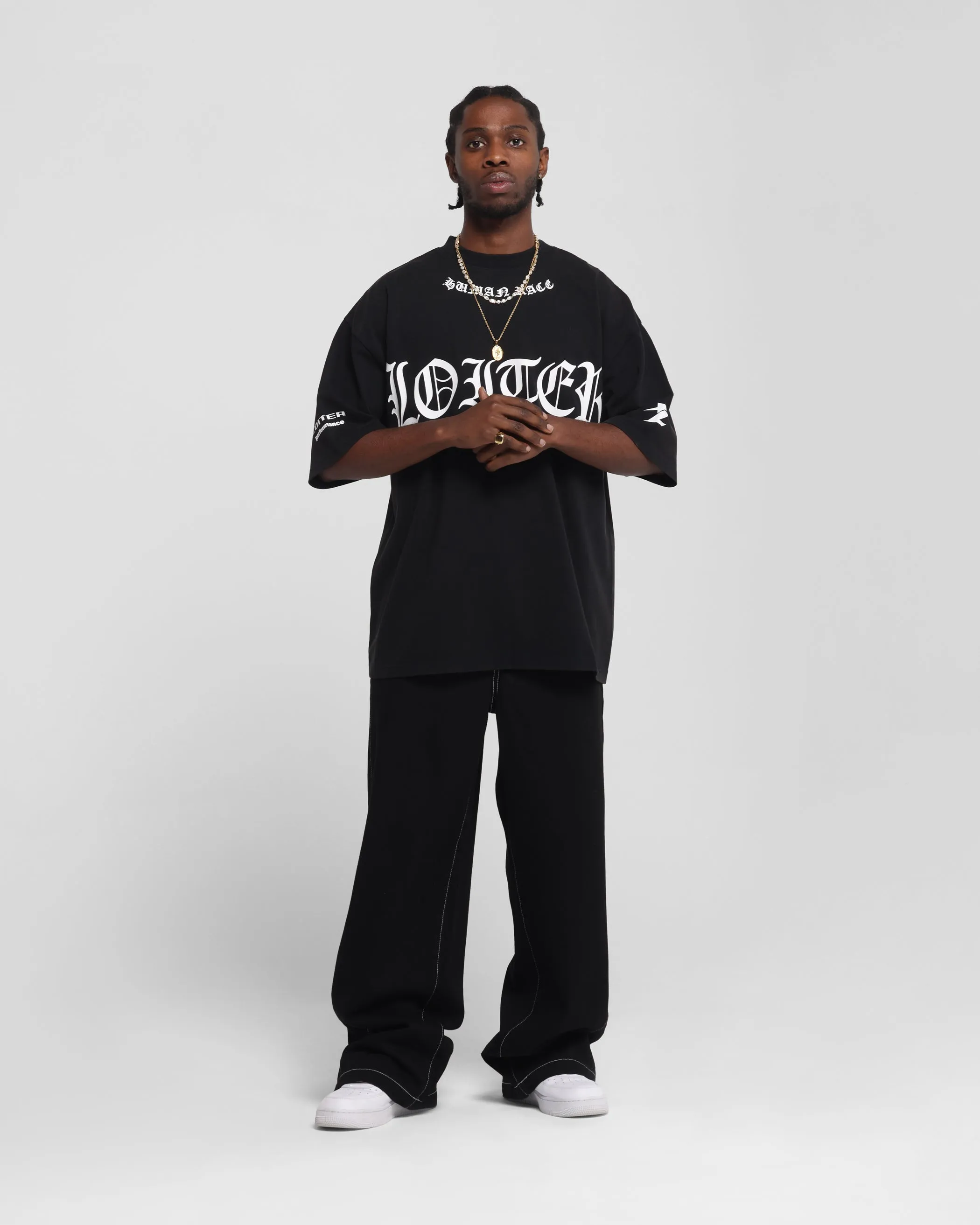 Loiter Shadow Jeans Black Mid Rise Clean Silhouette