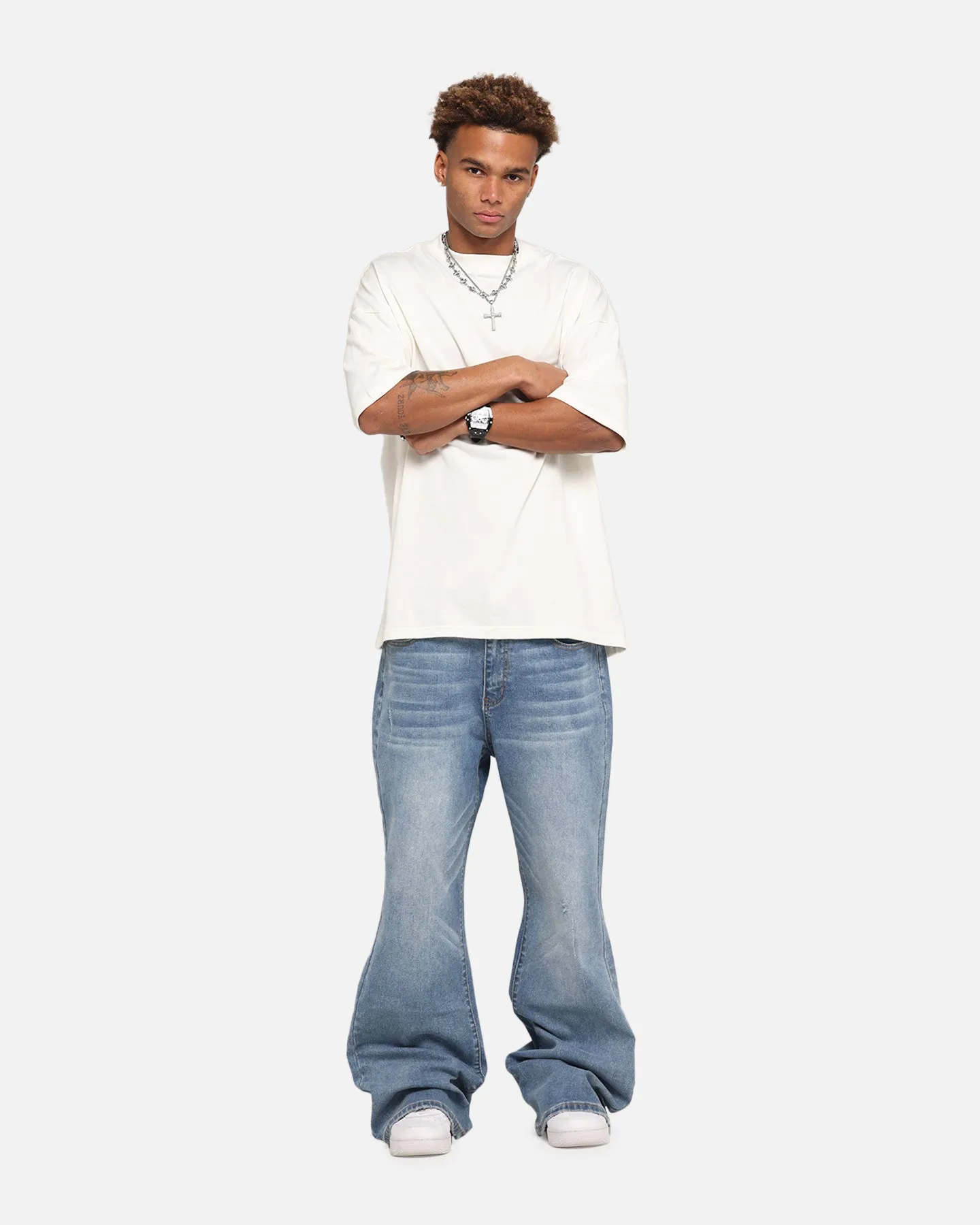 XXIII Game Play Flared Jeans Blue Denim Everyday Classic Wear Comfy Street Smart