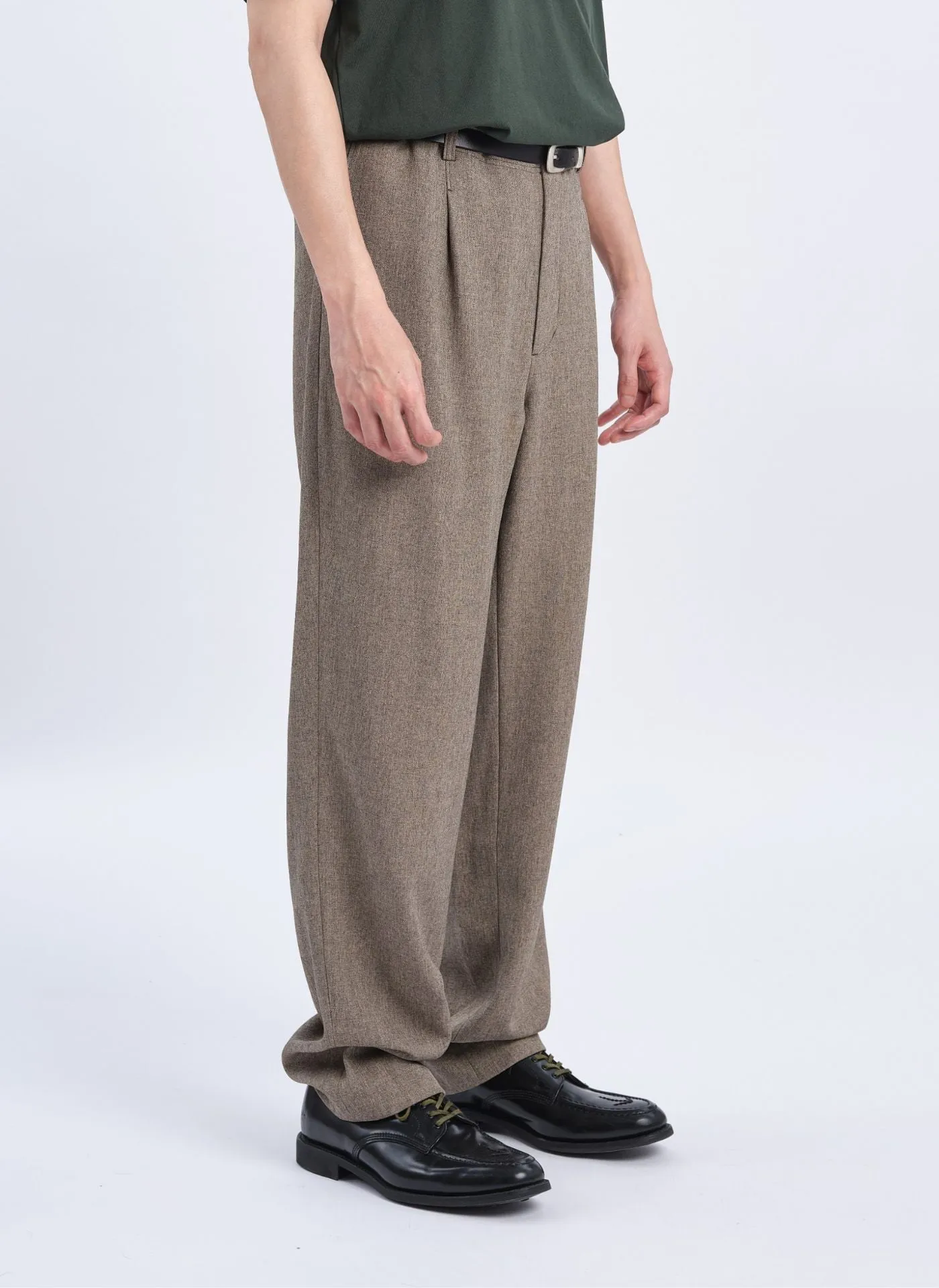 Naturemier Melange Polyester Easy Pants Stream Fit