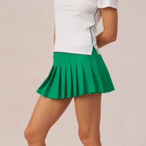 DonnaSport Pleated Skirt - Verde Cozy Wearable