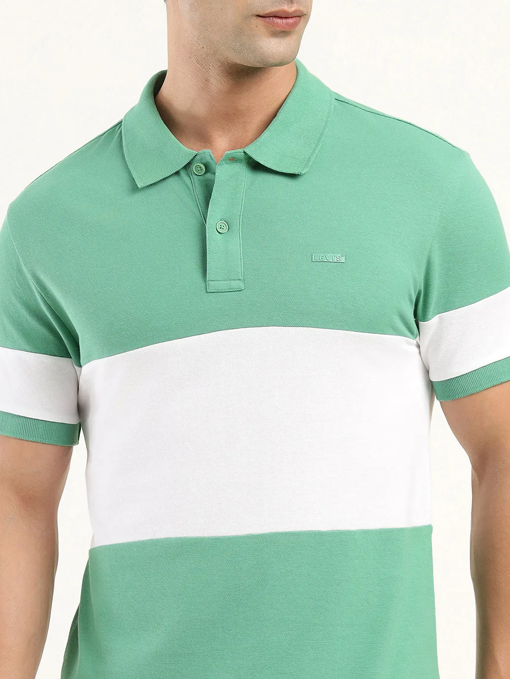 AntiStatic Fabric Treatment Men's Colorblock Polo T-Shirt