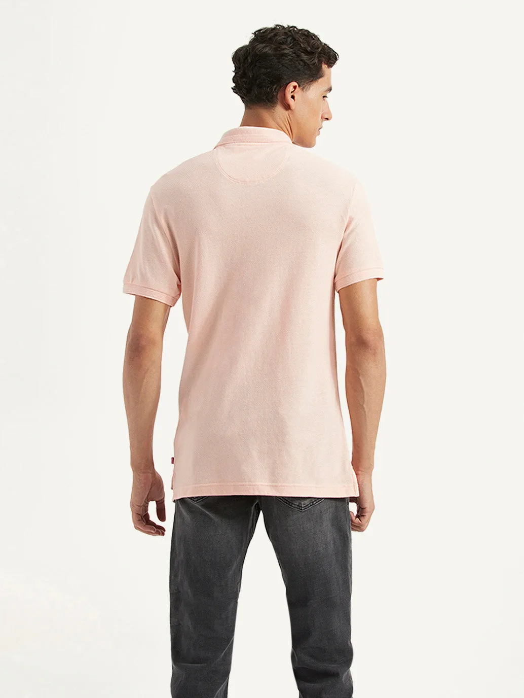 Club Event Short Sleeve Men's Solid Slim Fit Polo Linen T-shirt