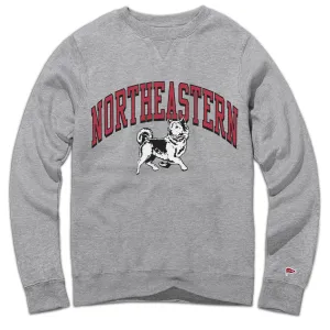mountain style Monochrome Palette Northeastern Vintage Husky Crewneck Sweatshirt