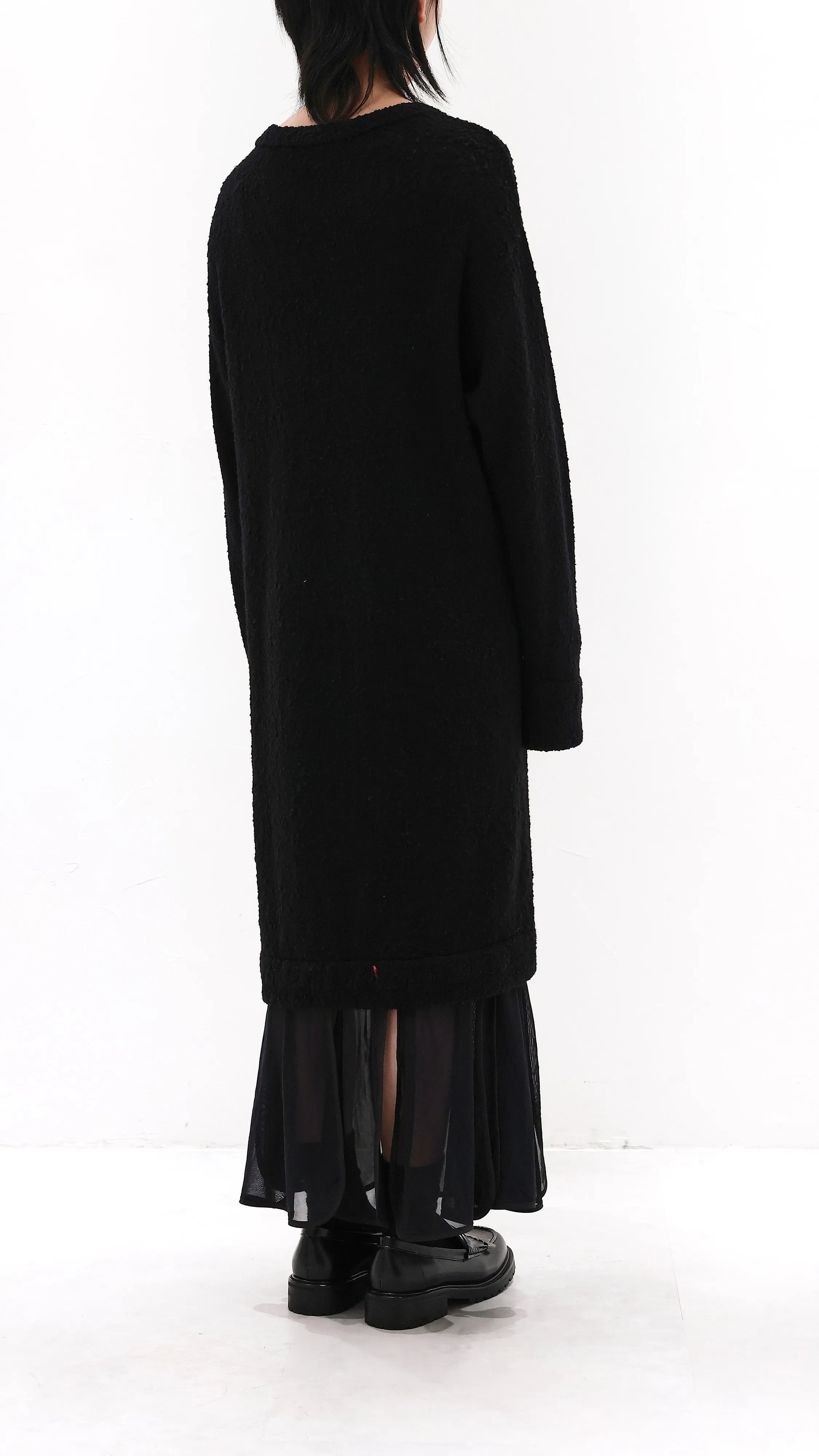 2 in 1 Slogan Knit Dress UV Protection