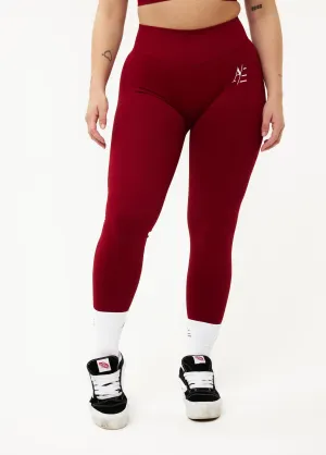 Sportlegging Ruby Red Home Lounge Fade Resistant Moisture wicking