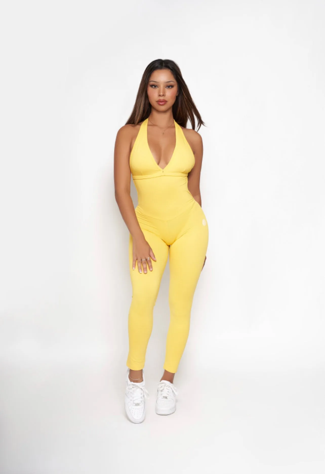 Sunshine Backless Bodysuit Dynamic Simple Versatile Everyday