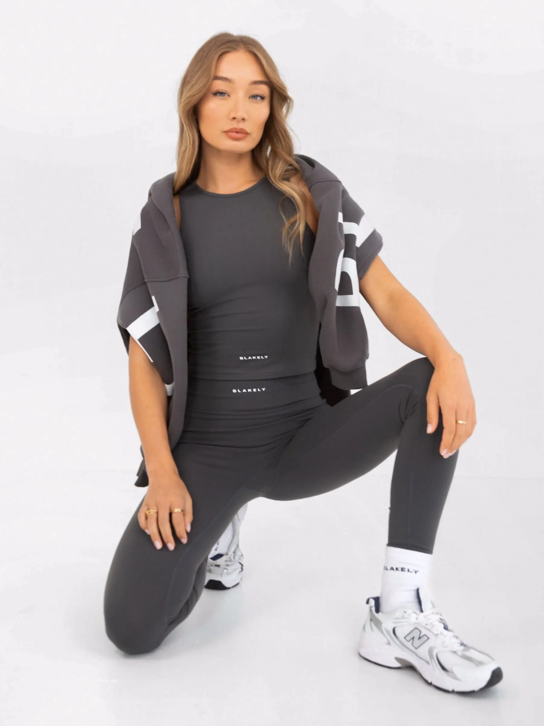Ultimate Soft Lifestyle Leggings - Charcoal Studio Essential Summer Wear Fade Resistant