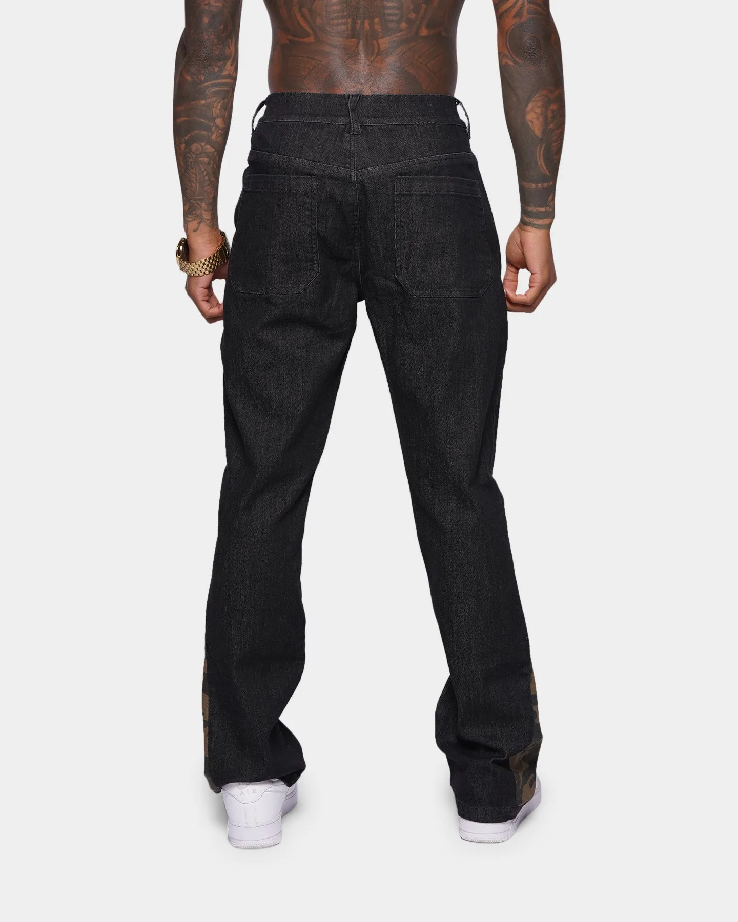 Clean Vibe XXIII Valur Camo Flare Jeans Black/Camo