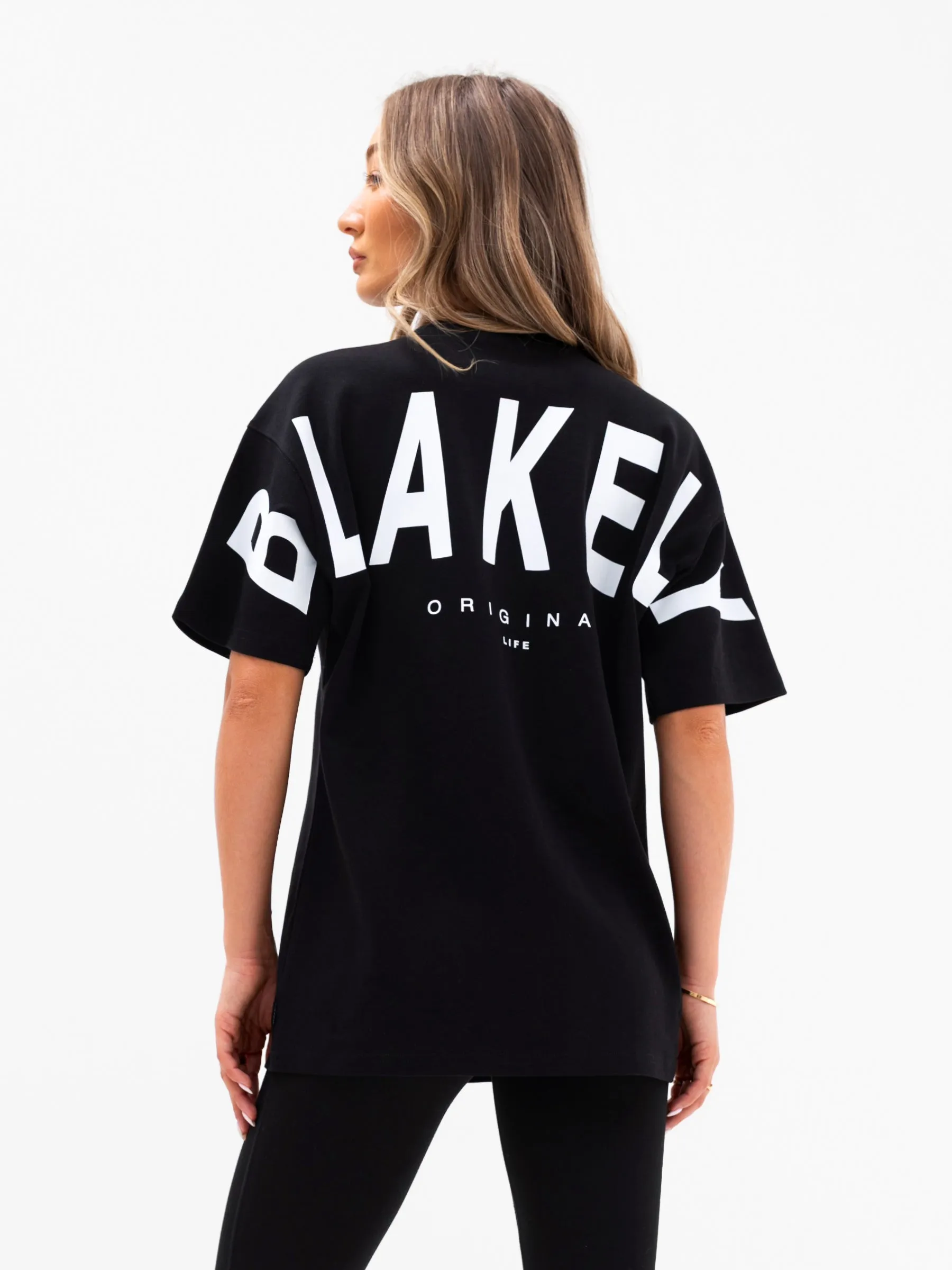 City Smart Look soft look Isabel Oversized T-Shirt - Black