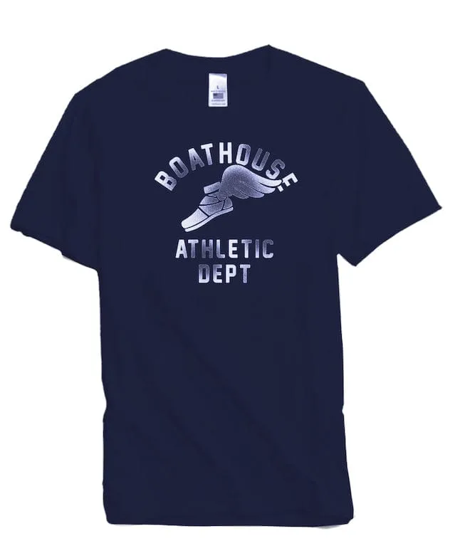 Reflective Safety Accents Suede Mood Boathouse Graphic Cotton Short Sleeve