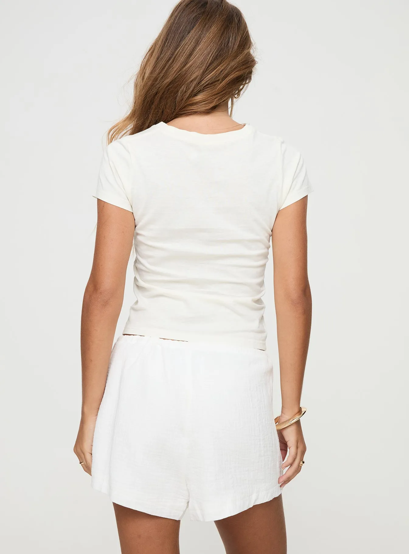 Speak Softly Shorts White Easy Breath