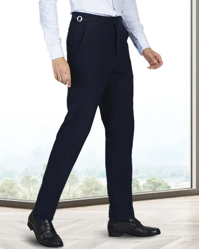 ripstop fabric AntiSlipGrip Navy Wool Flannel Pant