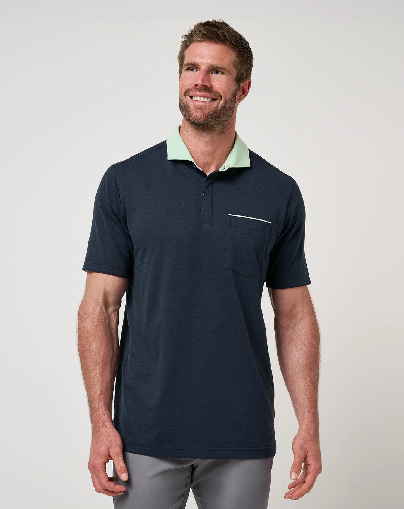 Fairway To Heaven Polo Breathable Material UVBlocking Fabric Tech