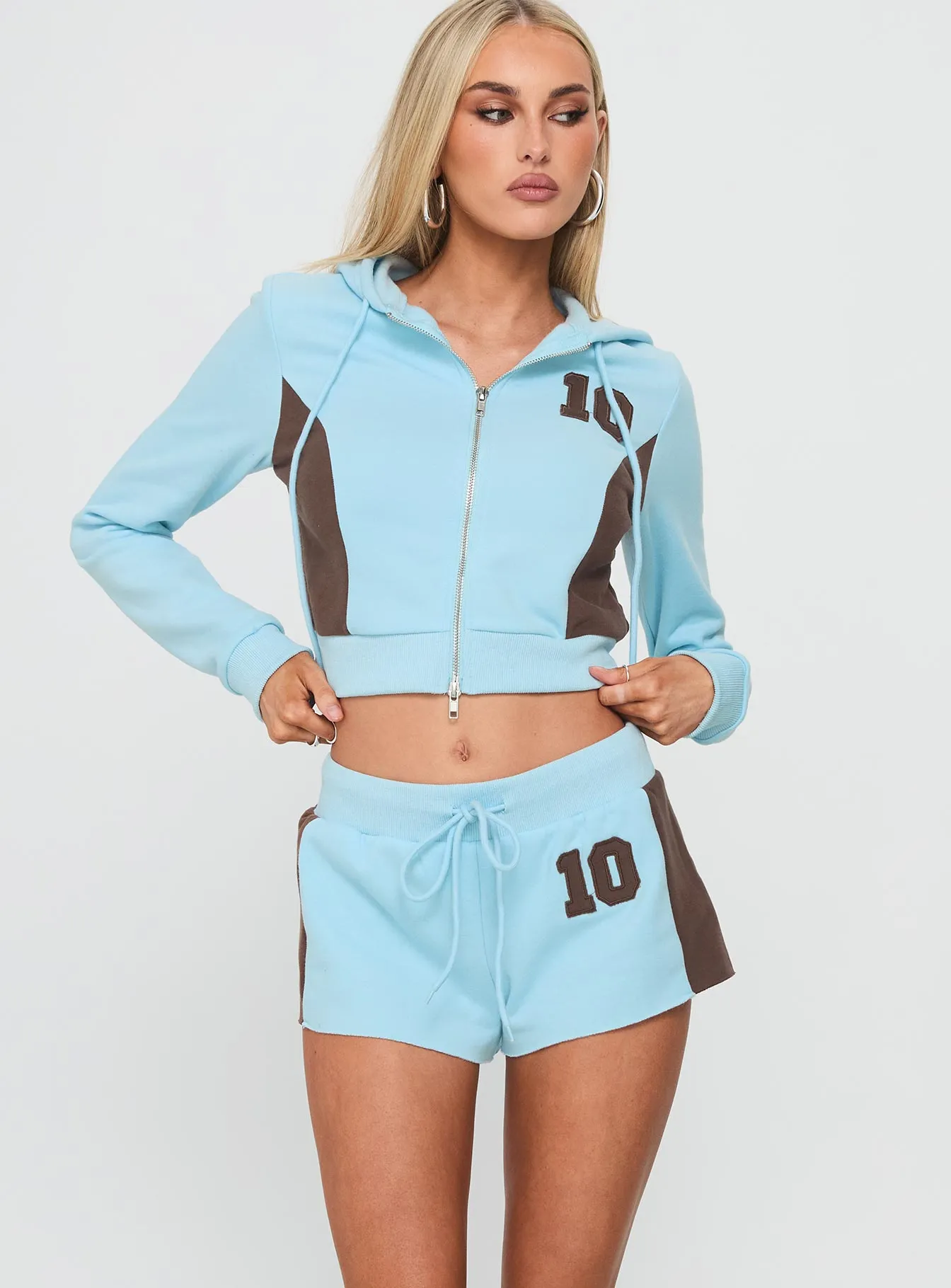 OdorControl Treatment Notable Drawstring Micro Shorts Blue