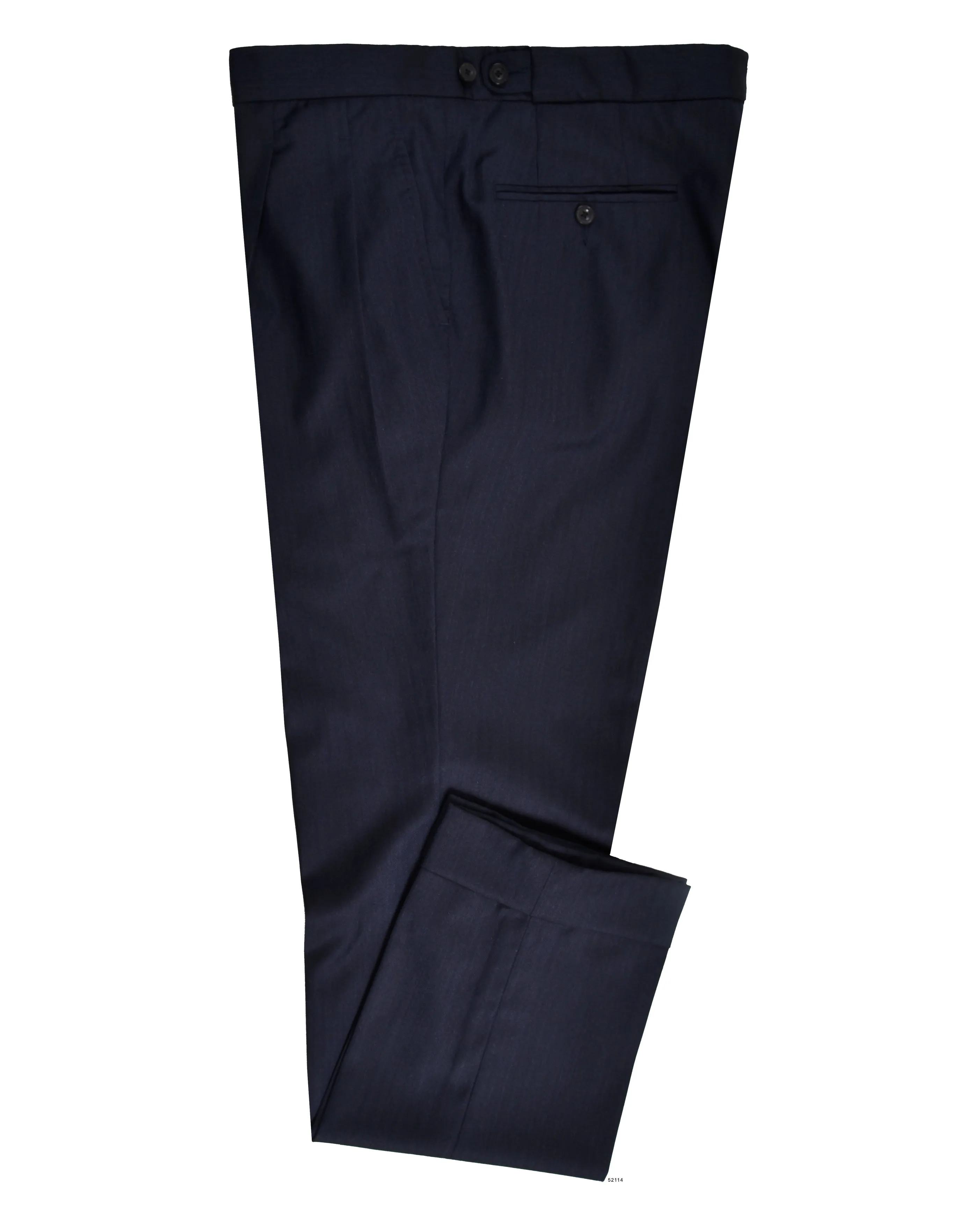 Drago: Super 130s  - Navy Herringbone All Purpose