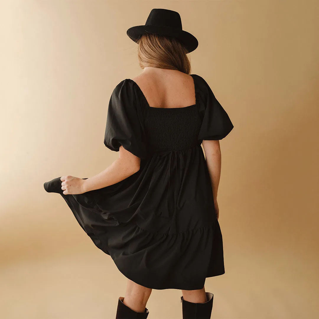 Middleton Dress, Black BalancedDrape