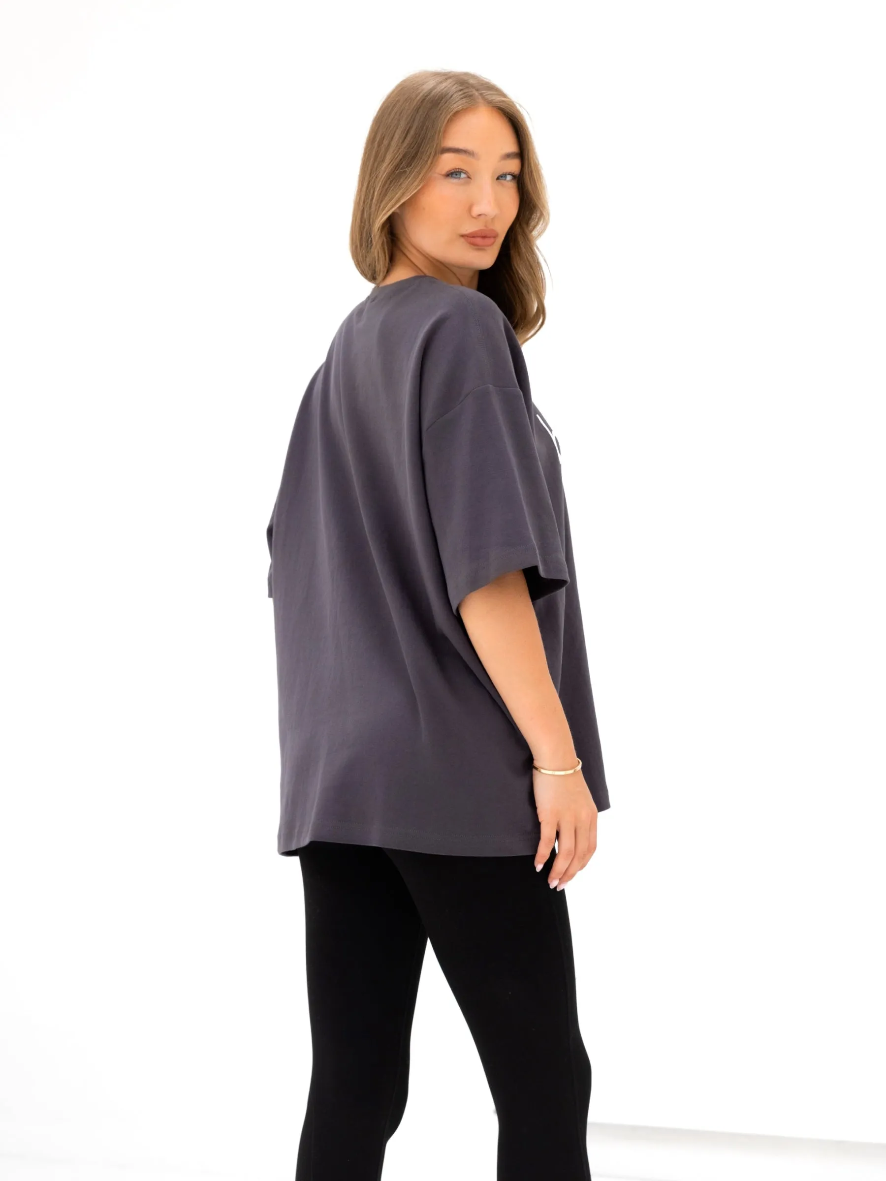 Logo Ultra Oversized T-Shirt - Charcoal Comfort and style AdvancedMoistureManagement