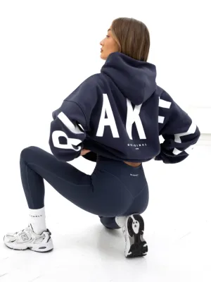 Athleisure Look warm-toned Isabel Oversized Hoodie - True Navy