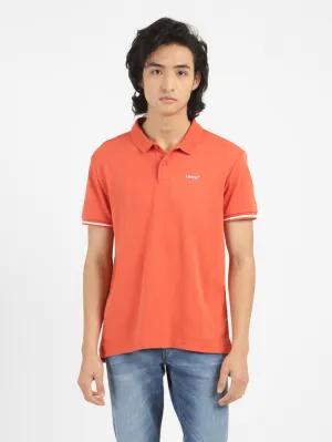 Retro Vibe Relaxed Style Men's Solid Polo T-shirt