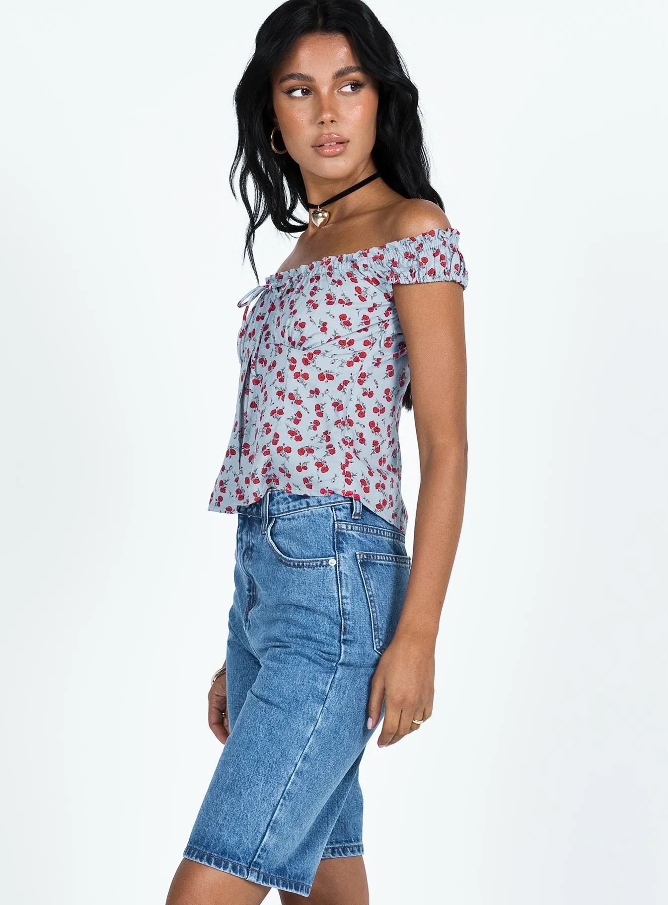 Hygienic Finish Seville Denim Shorts Mid Wash
