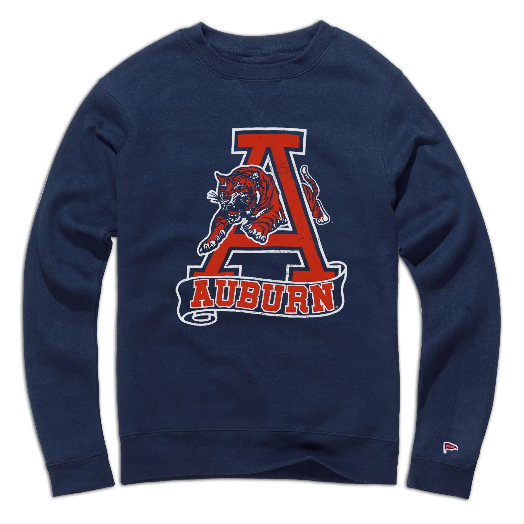 Auburn Vintage Leaping Tiger Crewneck Sweatshirt Lounging wear