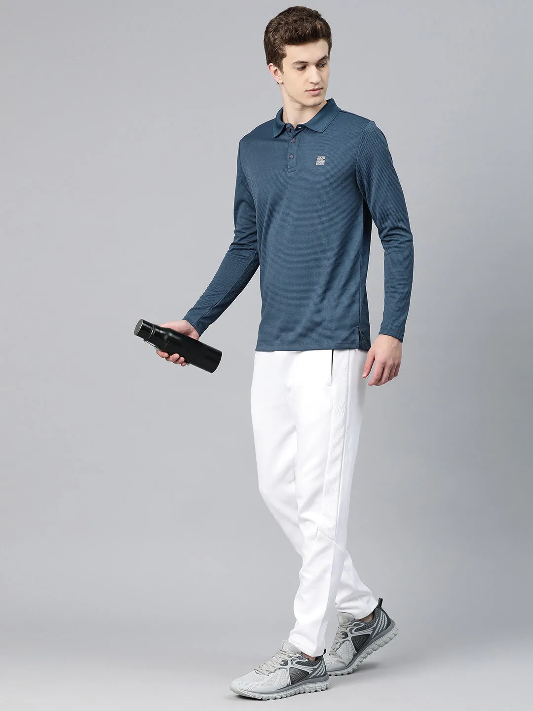 Summer Golf Alcis Men Polo Collar Anti Static Slim Fit T-shirt
