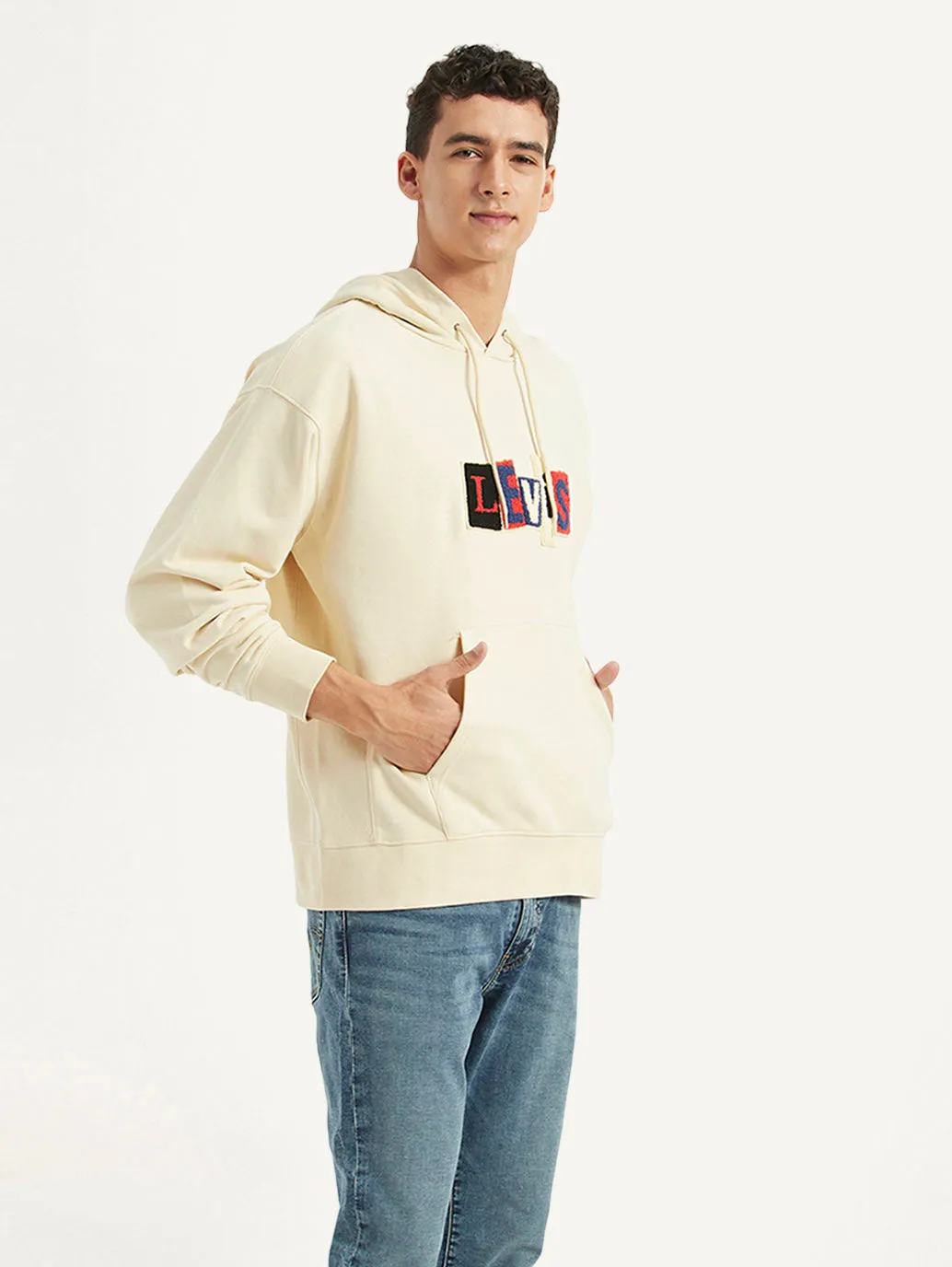 Whale like Men's Printed Beige Sweatshirt