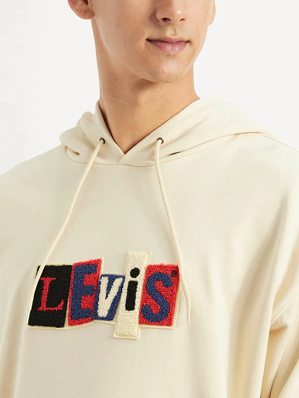 Fitness wear Street Look Wear Men's Printed Beige Sweatshirt