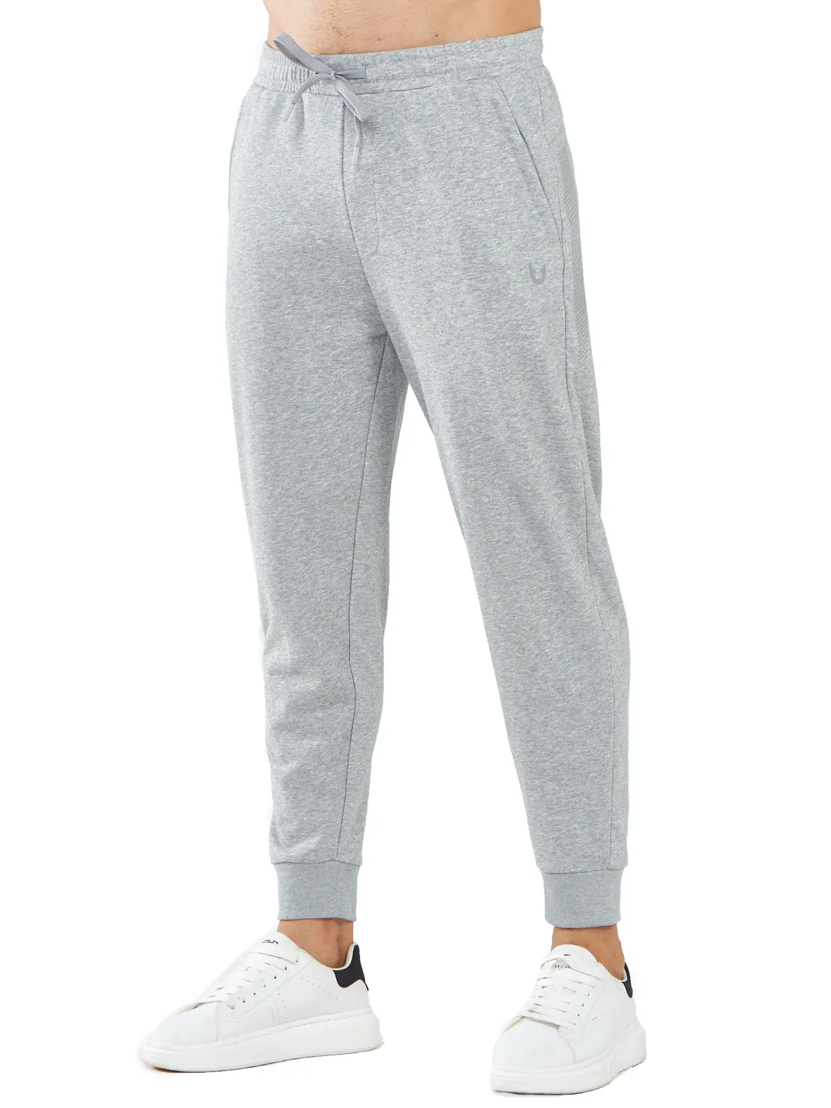 Men's Cotton Athletic Works Sweatpants Spandex Joggers for Gym Running HighDensityWeave
