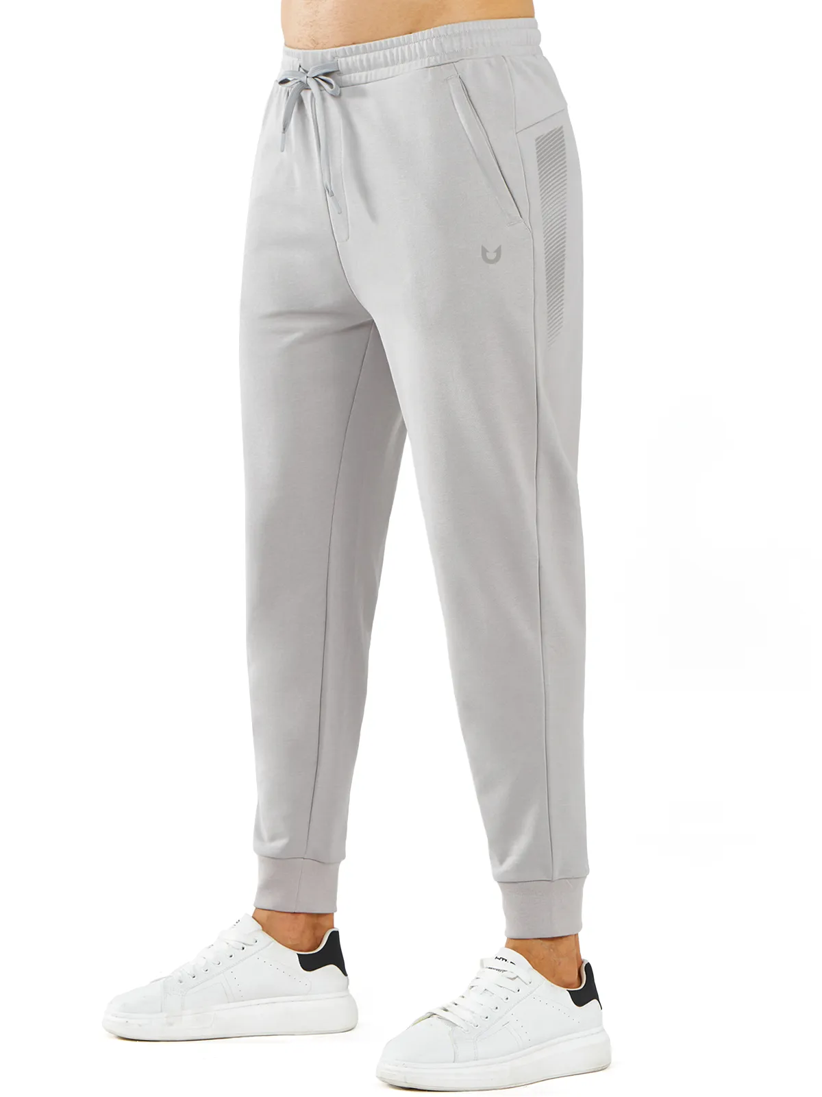 Rubberized Hem Sophisticated Look Men's Cotton Athletic Works Sweatpants Spandex Joggers for Gym Running