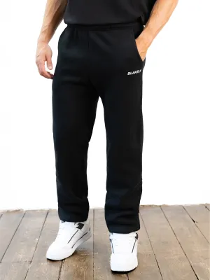 Versatile Fashion Italic Relaxed Sweatpants - Black