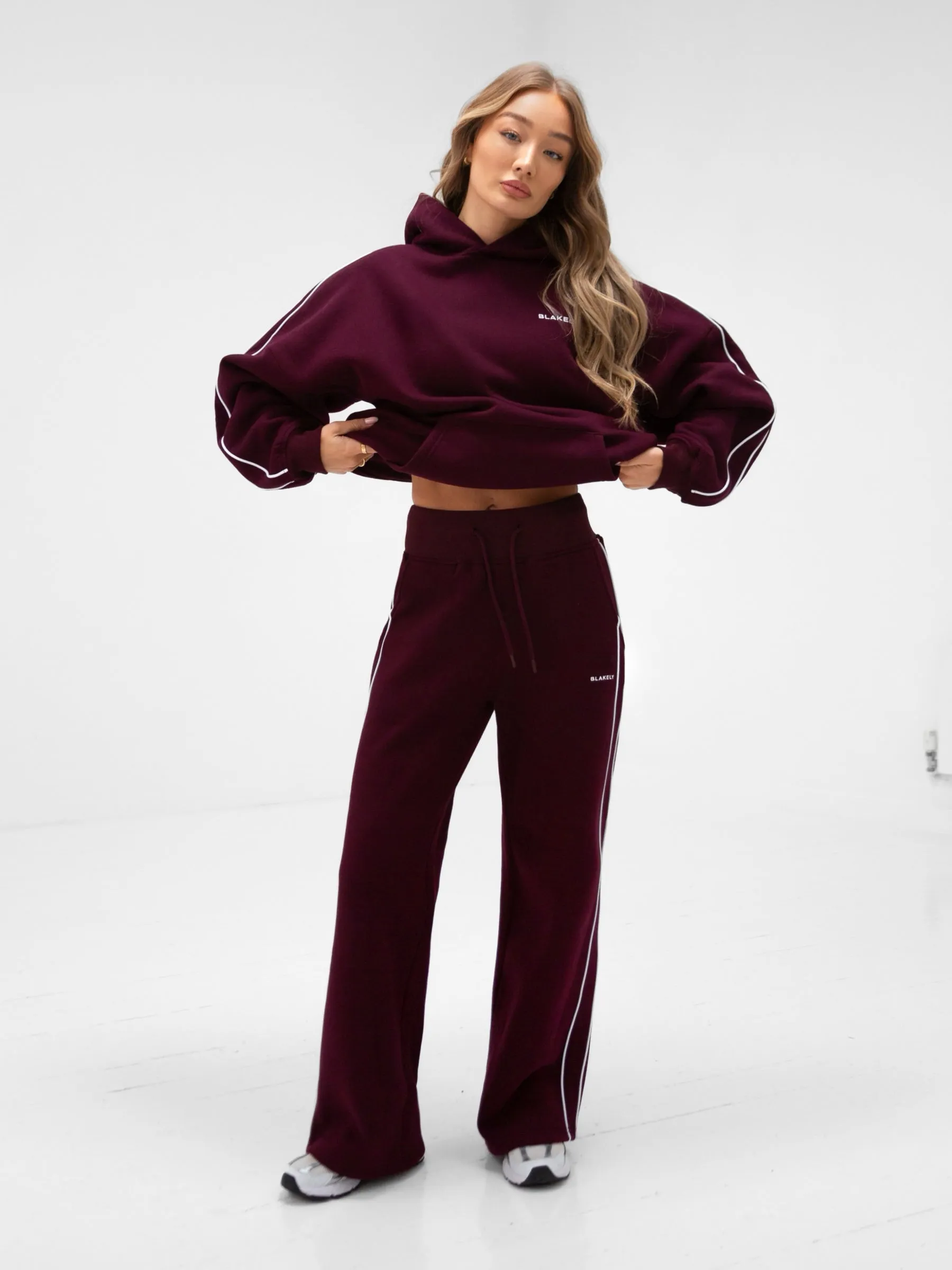 Apex Pro Oversized Hoodie - Deep Burgundy UPF Protection