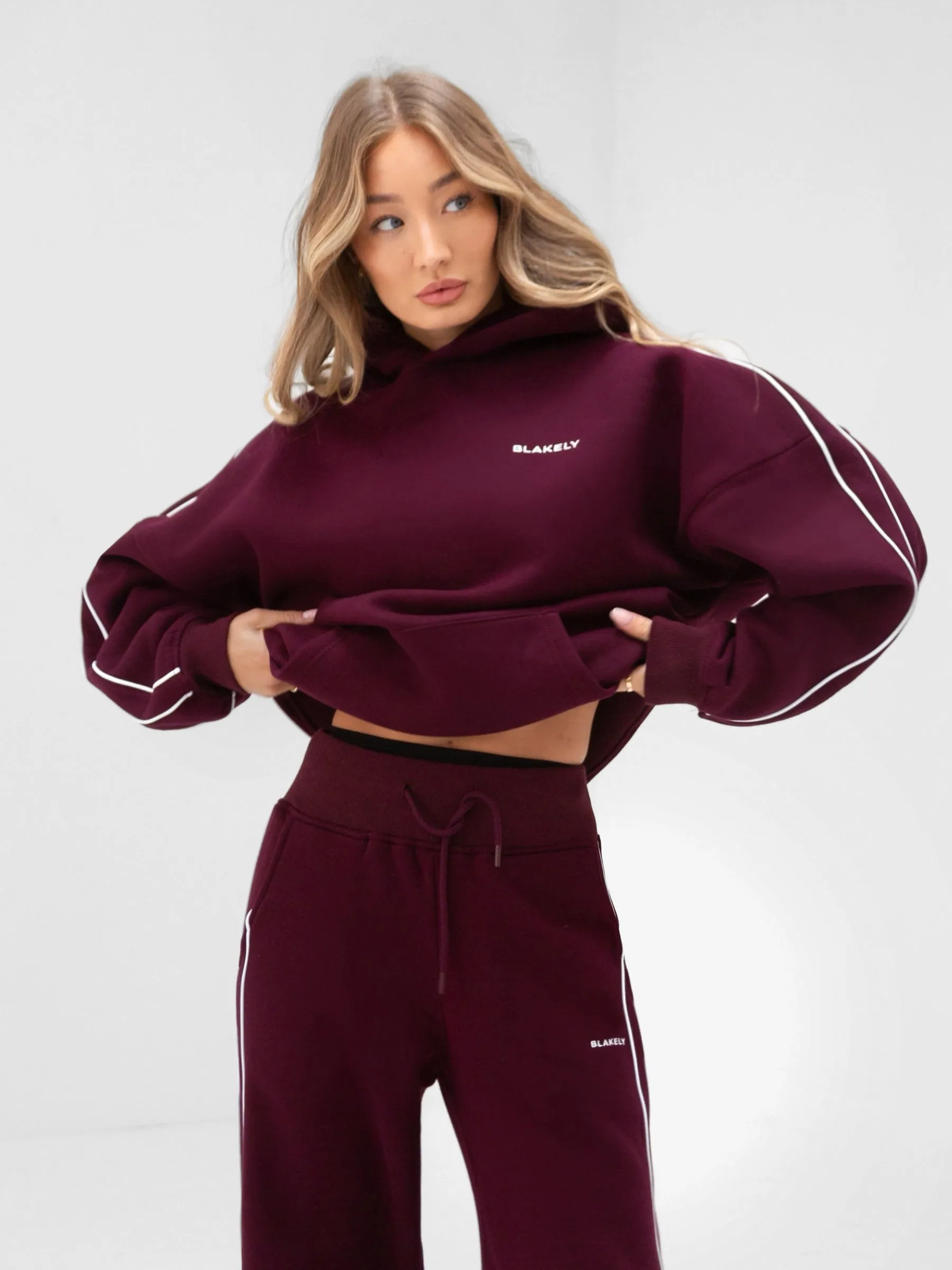 Street Appeal Apex Pro Oversized Hoodie - Deep Burgundy