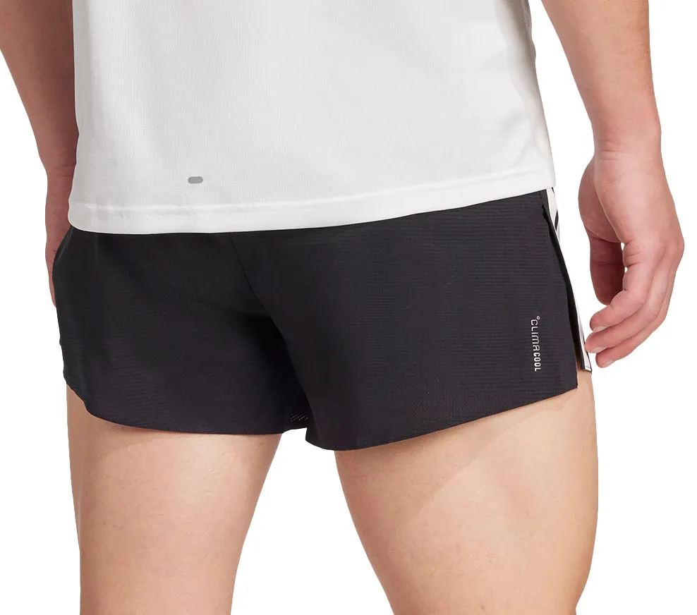 adidas Adizero Gel Pocket 3 Inch Mens Running Shorts - Black Functional Fit