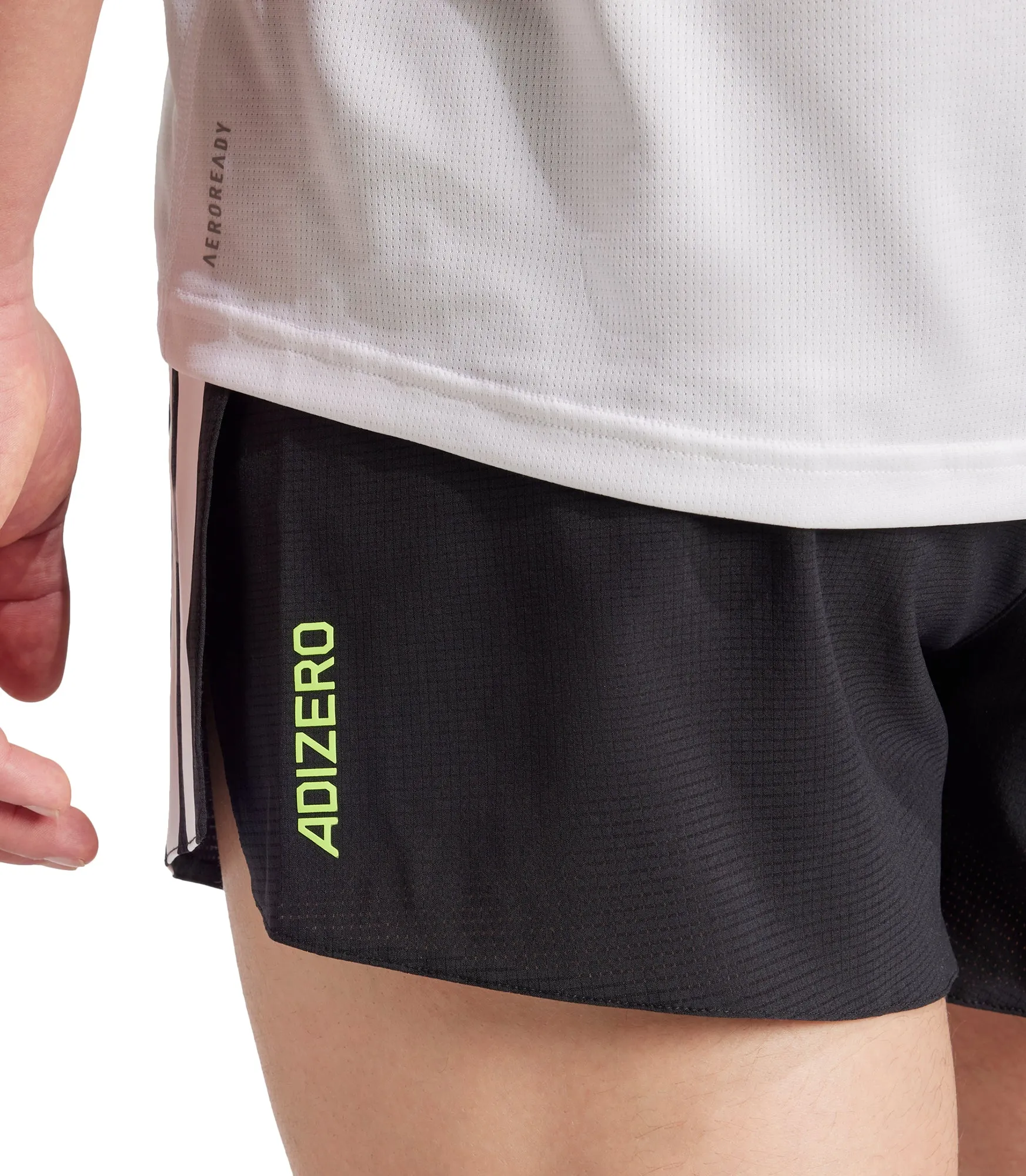 Linen shorts adidas Adizero Gel Pocket 3 Inch Mens Running Shorts - Black