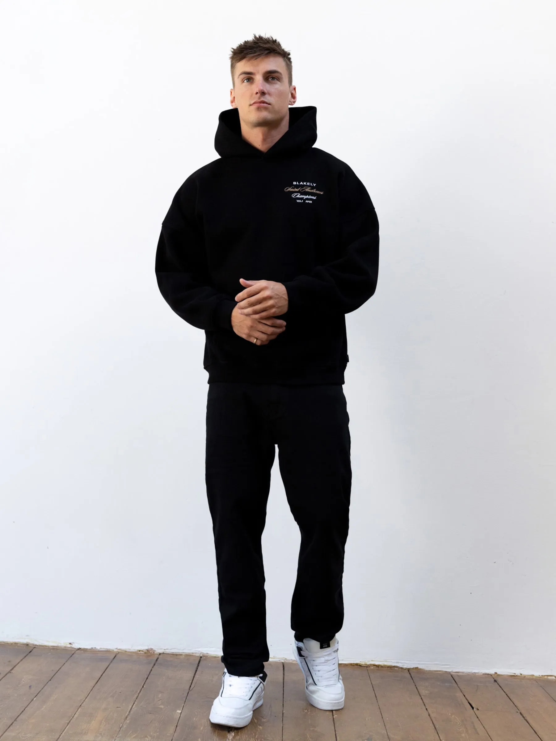 Legacy Relaxed Hoodie - Black library outfit
