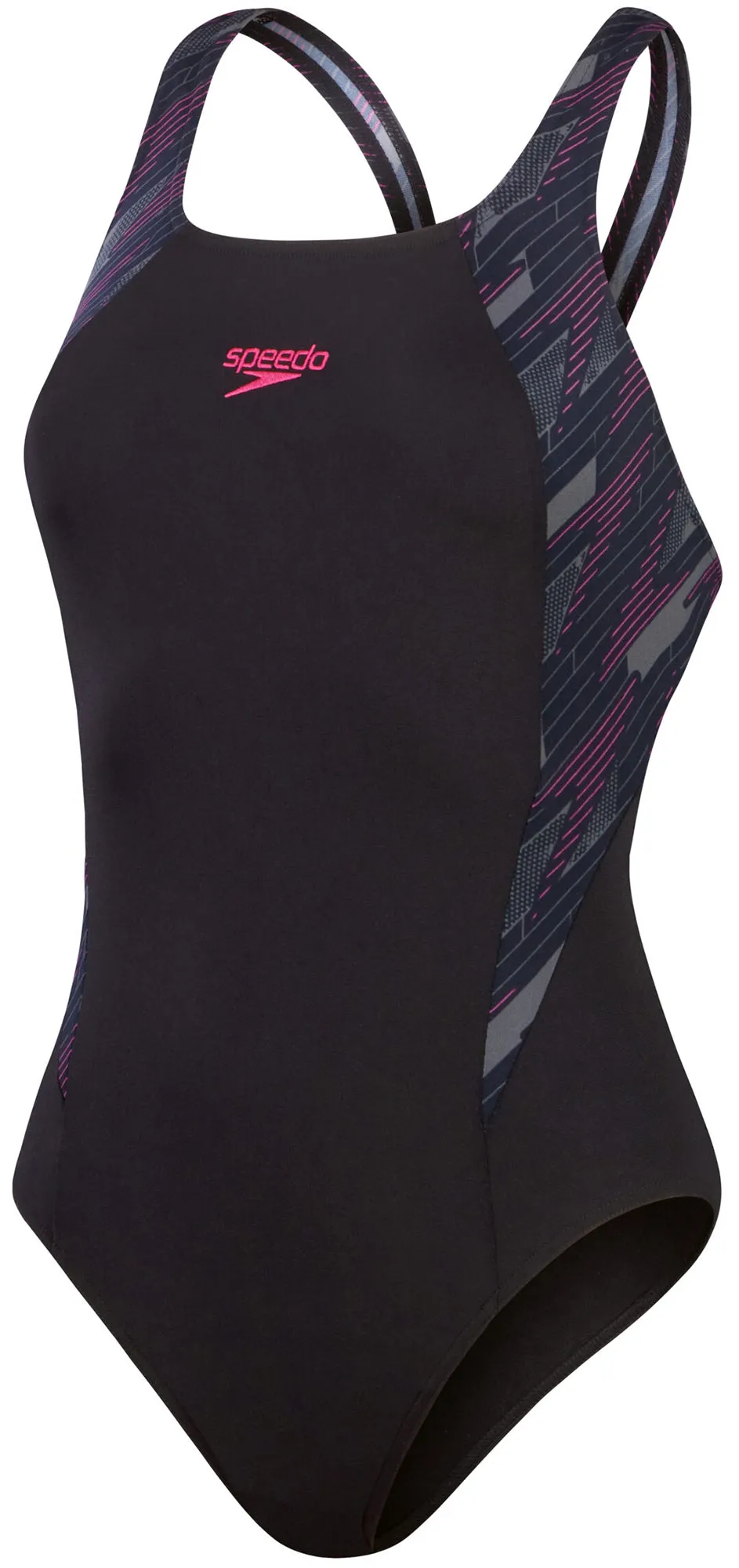 Girls Trip Speedo HyperBoom Splice Muscleback Womens Swimsuit - Black