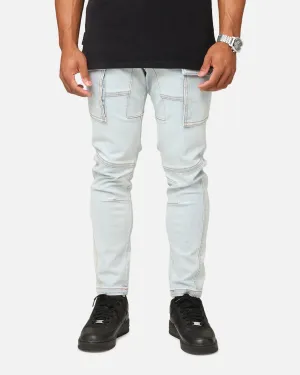 Saint Morta Skinny Cargo Jeans Vintage Blue Layer Essential