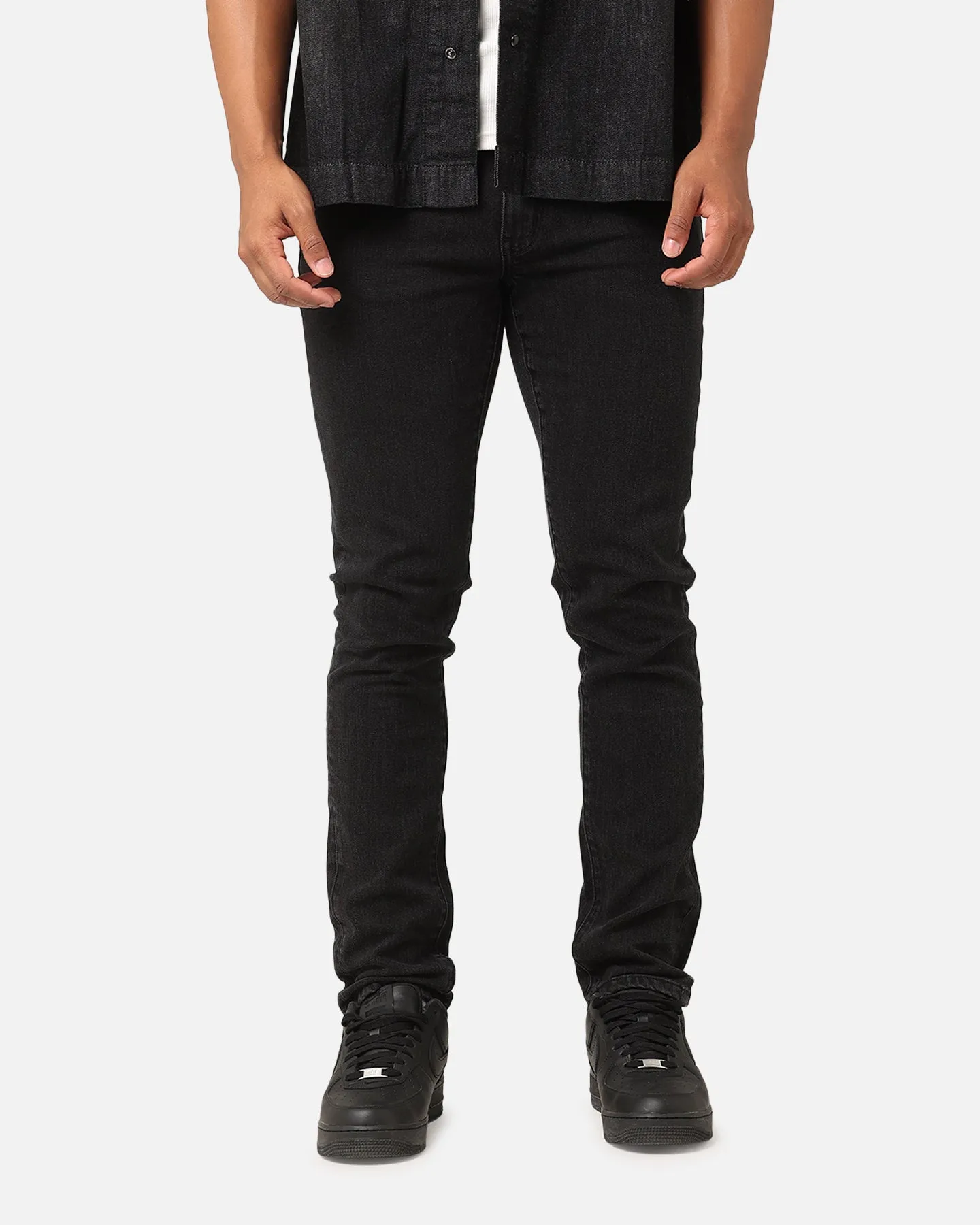 Saint Morta Tapered Denim Jeans Washed Black Street Ready