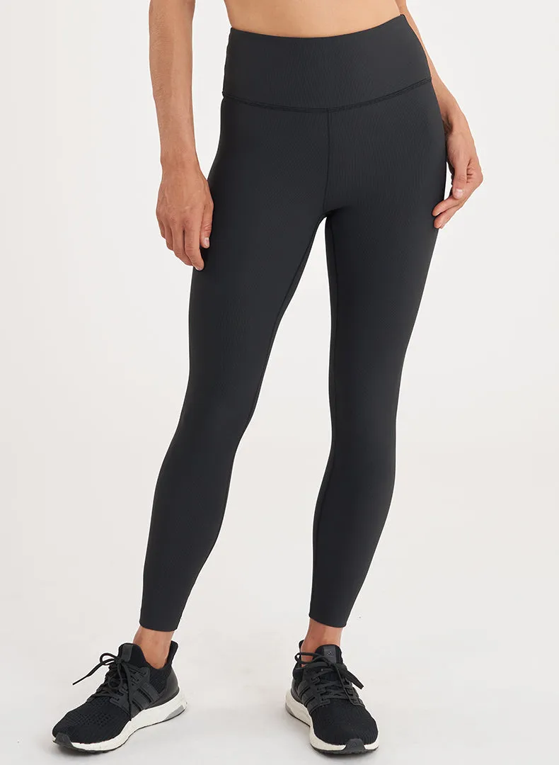 Chafe Resistant Yoga Class Breathable Fabric Rib 7/8 Legging