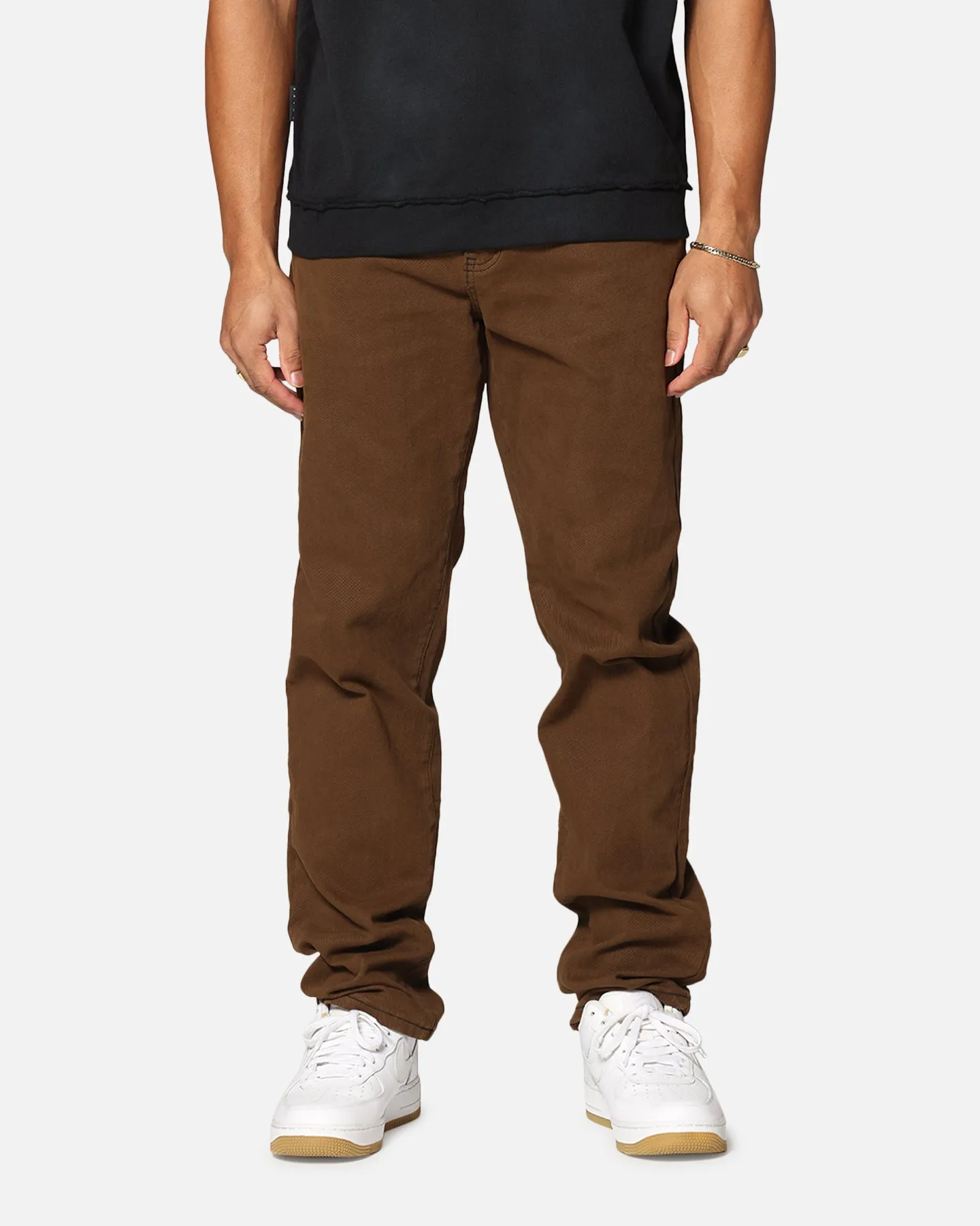 Saint Morta Psykhe Jeans Vintage Brown Trendy High Quality