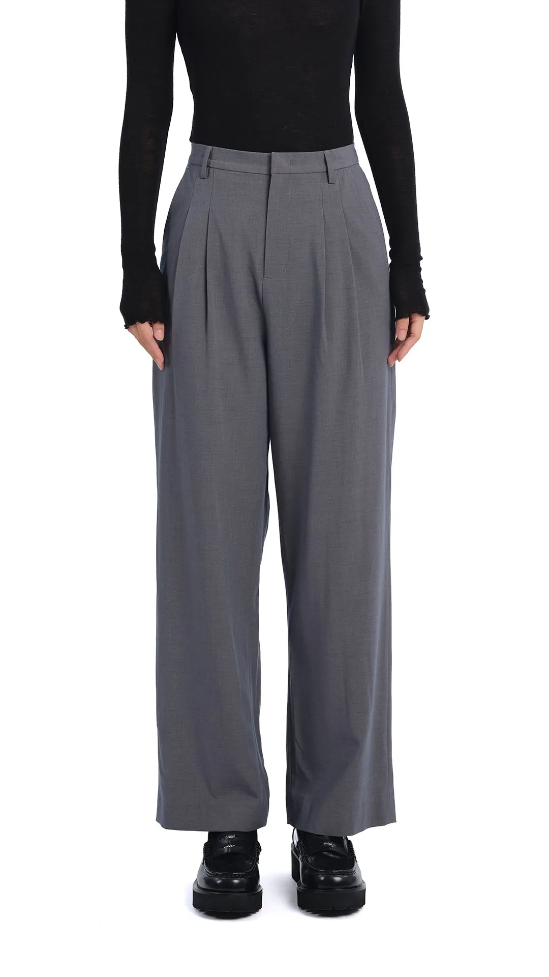Flare Pants Stretchable Material Seamless transition